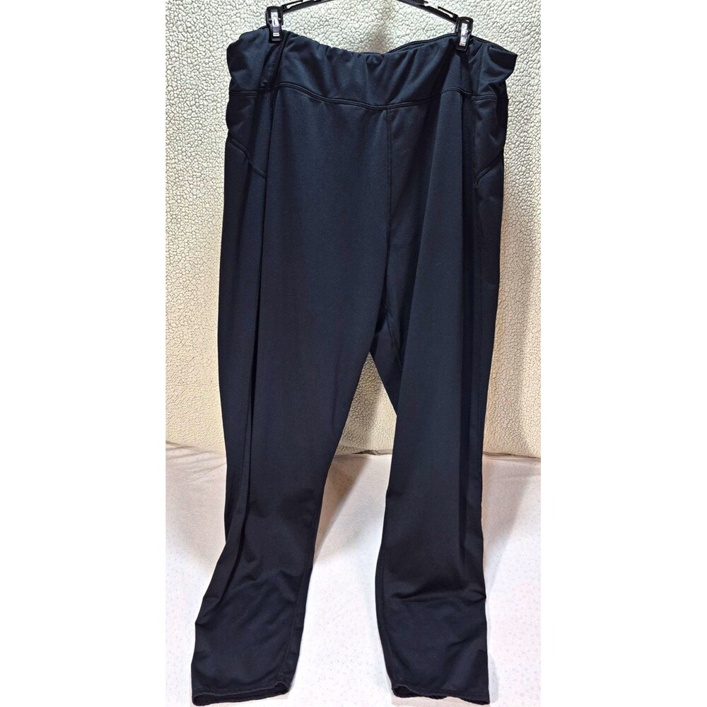 ClimateRight Cuddl Duds Black Pull-On Stretch Leggings Women’s 2XL 36" Waist